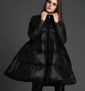 A-Line Women Winter Puffer Coat,Warm Thick 90% Duck Down Coat /1002