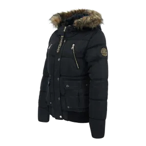 Bebe Women's Rib Bottom Puffer Jacket