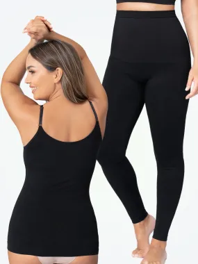 Bundle Shapermint Essentials - 1 Scoop Neck Cami   1 High Waisted Shaping Leggings