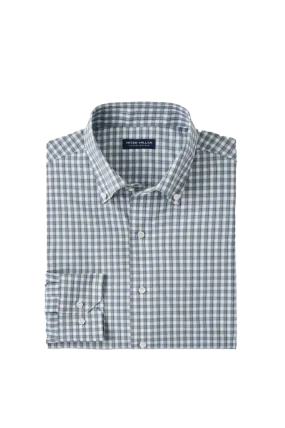 Cole Perf Poplin Shirt Sage Fog