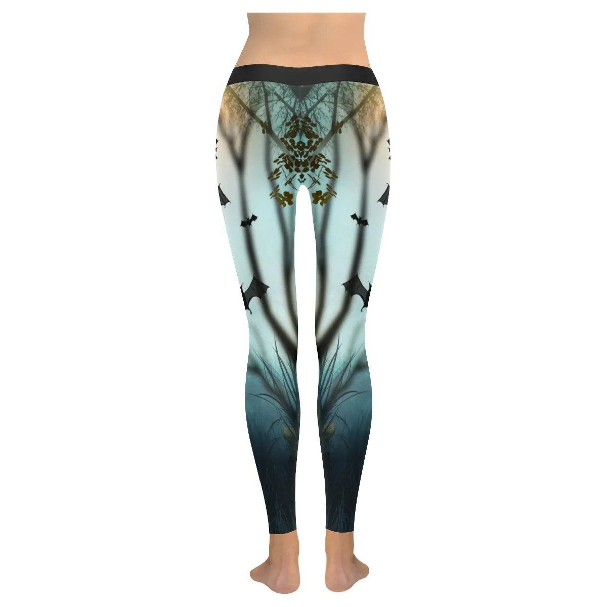 halloween bat Women's Low Rise Leggings (Invisible Stitch)