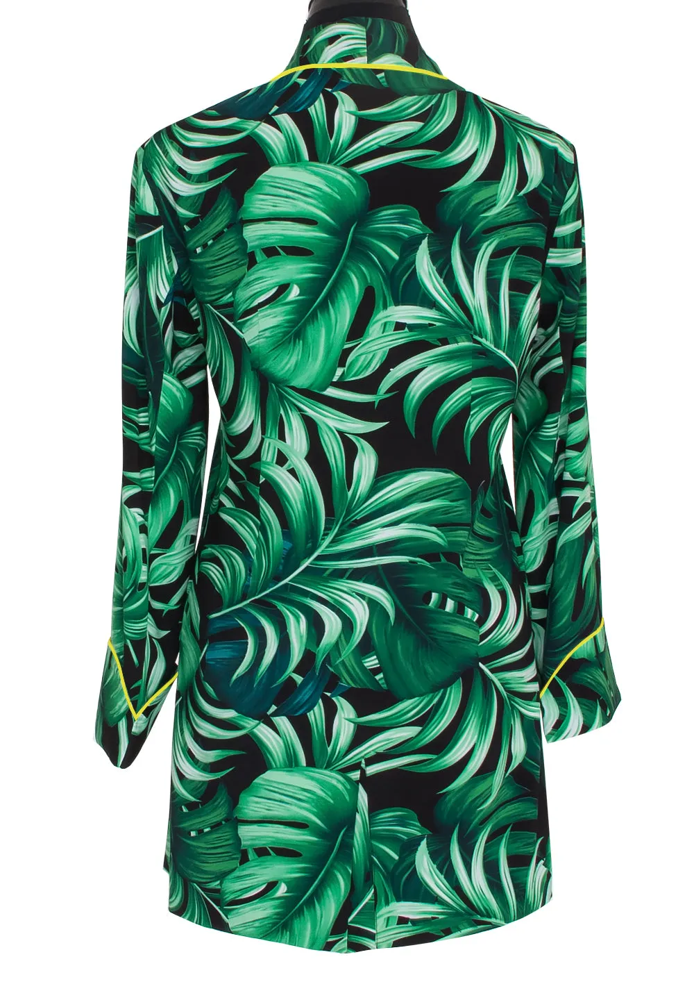 Jungle - Monstera Black / Green Blazer (Neon Yellow)