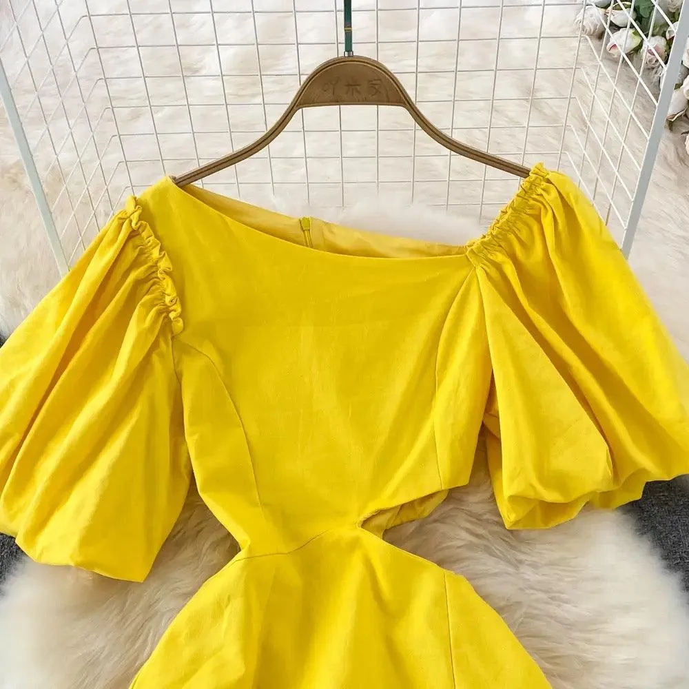 Mark Summer Dress In Yellow