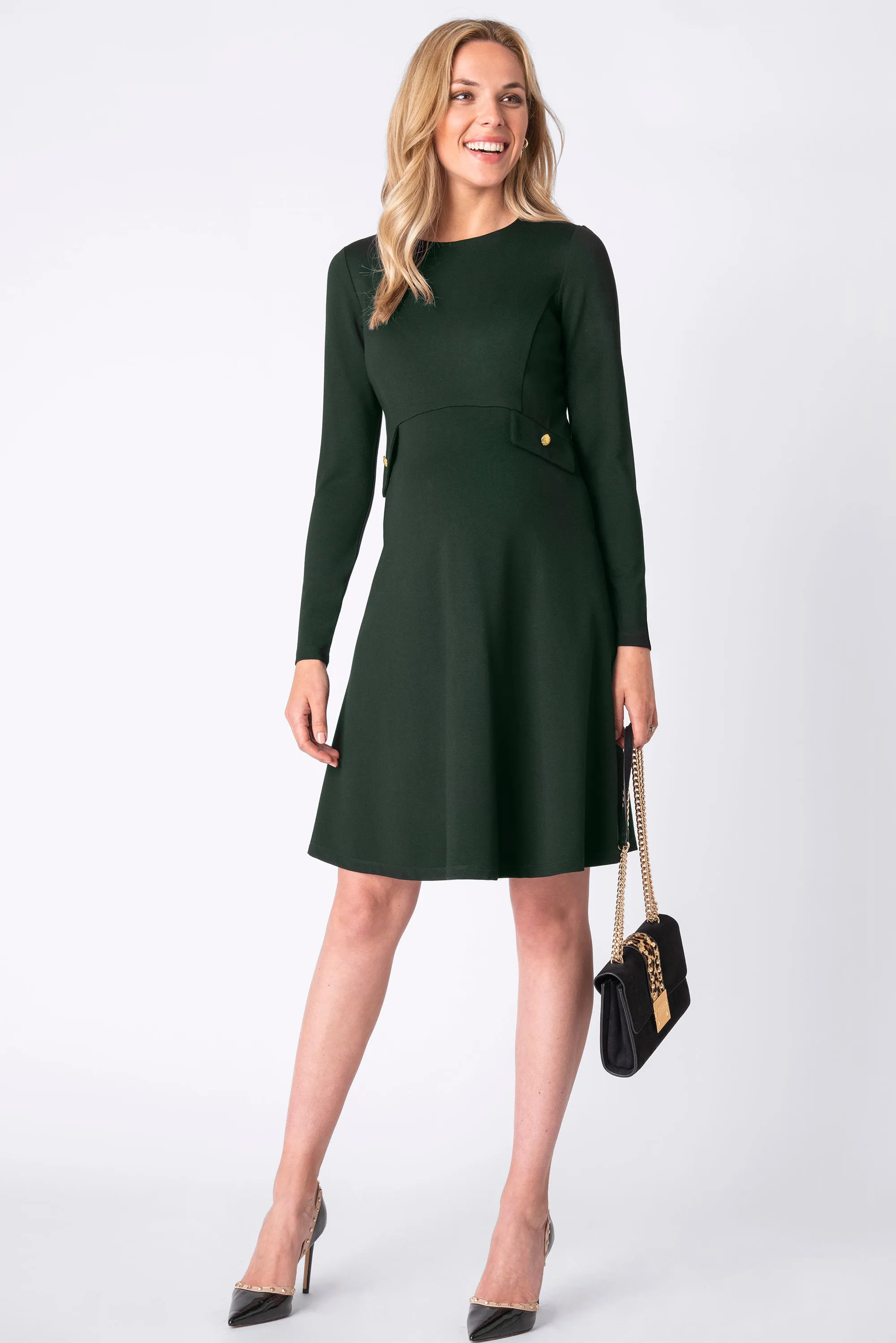 Meghan Fit & Flare Maternity Dress by Seven Women