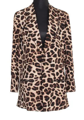 Safari - Brown Leopard Blazer (Black)