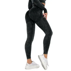 Seamless Washed Moisture-Absorbing Sexy Peach Hip Wicking Yoga Pants Exercise Workout Pants Leggings