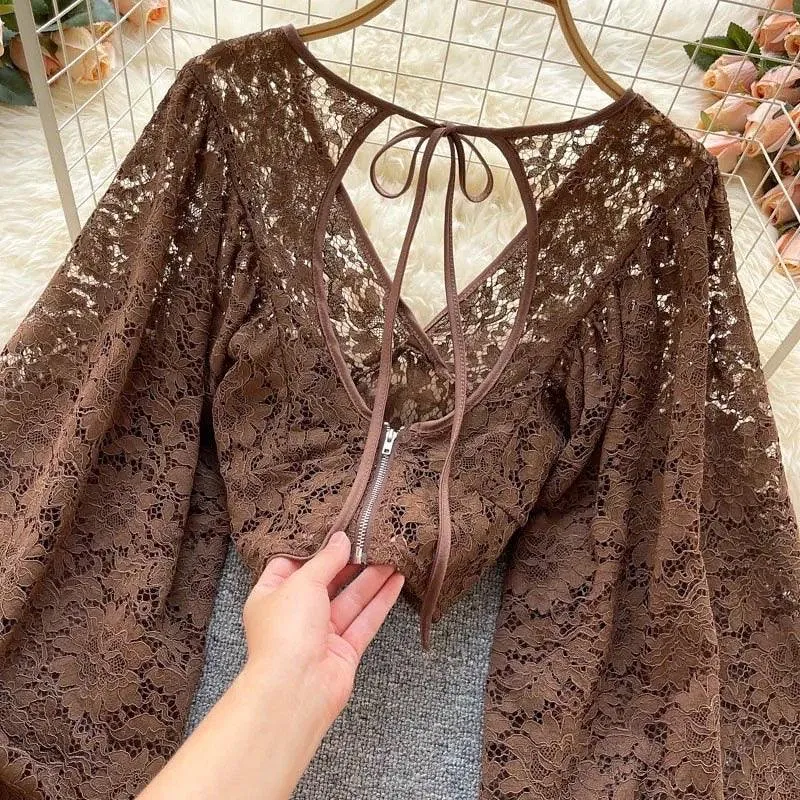 Silvia Luxury Lace Blouse