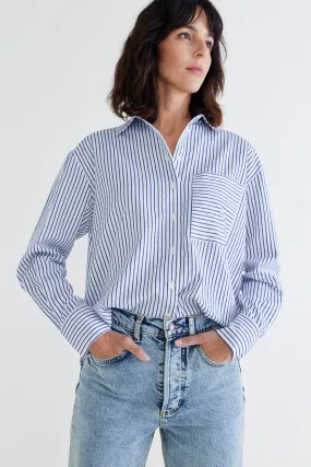 Top of the Line Long Sleeve Poplin Top