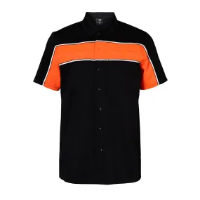 VB770 - Men's Work Shirts Black & Orange