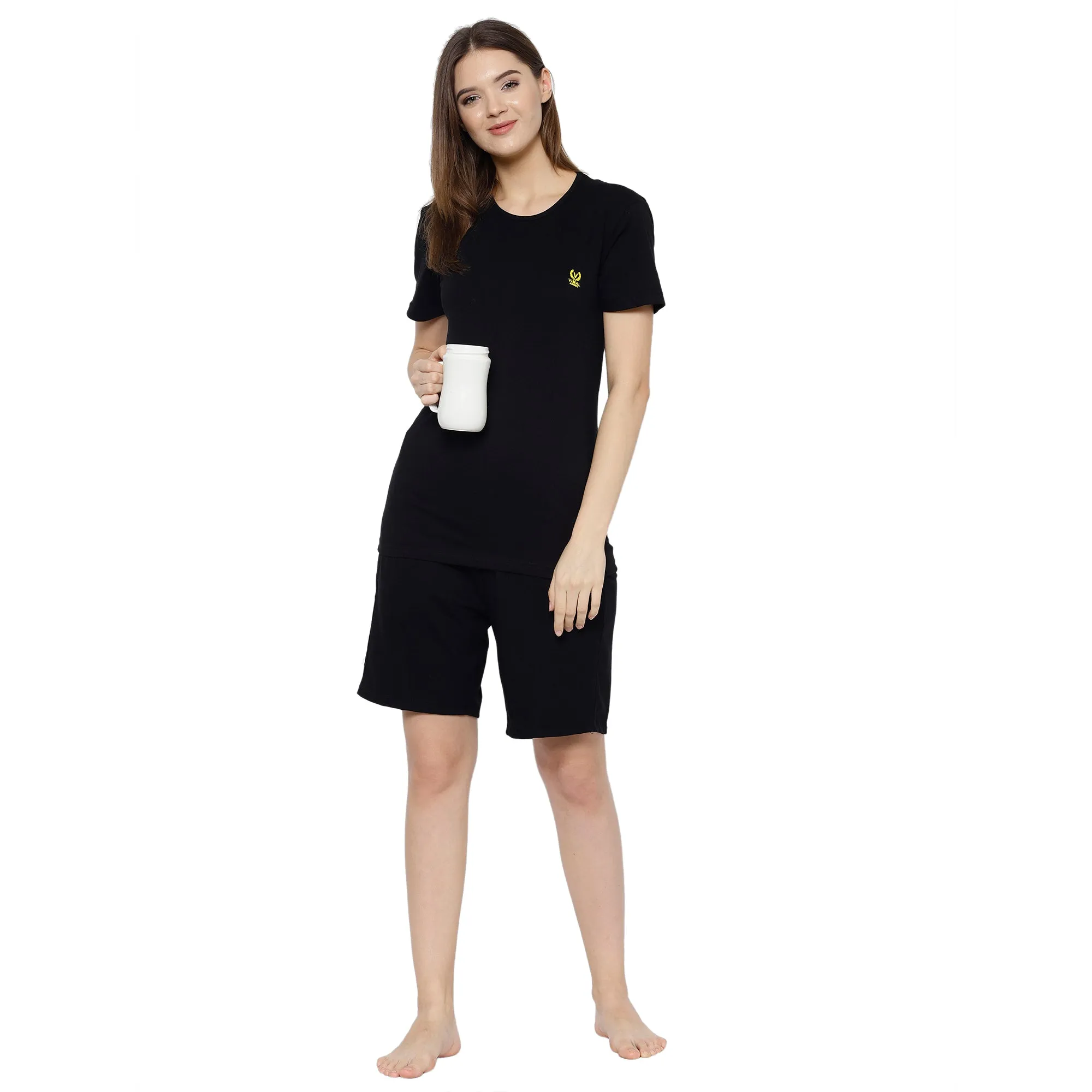 Vimal Jonney Black Women's Night Suit