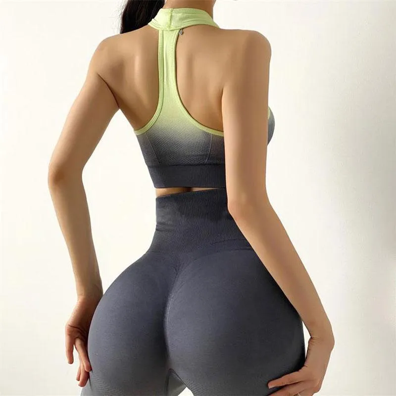 Yoga Set Gym Fitness Clothing Workout Leggings Sportswear For Women