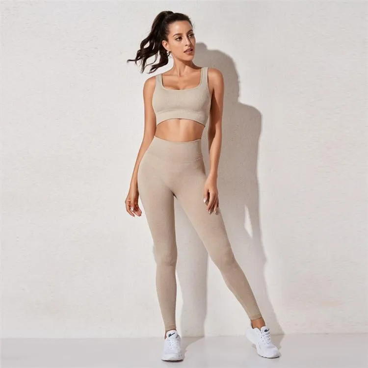 Yoga Set Workout Clothes For Women Fitness Clothing Long Sleeve Yoga Suit