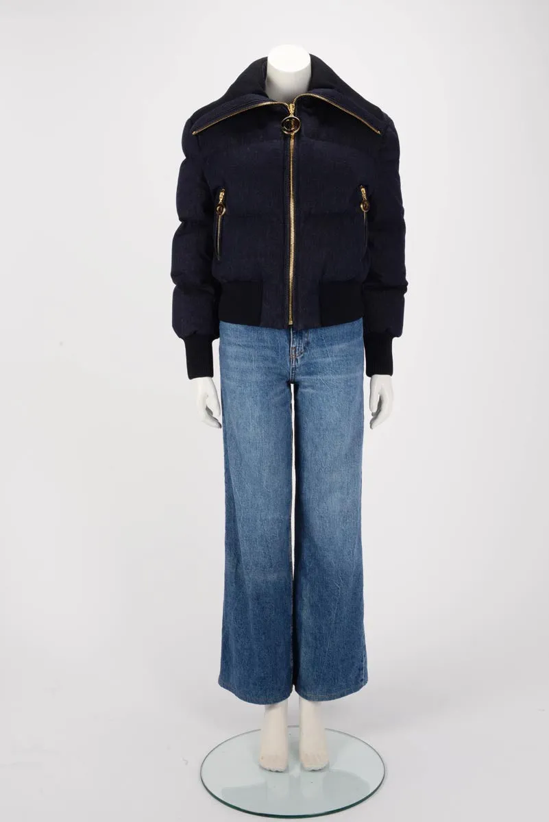 Zimmermann Midnight Blue Denim Luminosity Down Puffer Jacket 3